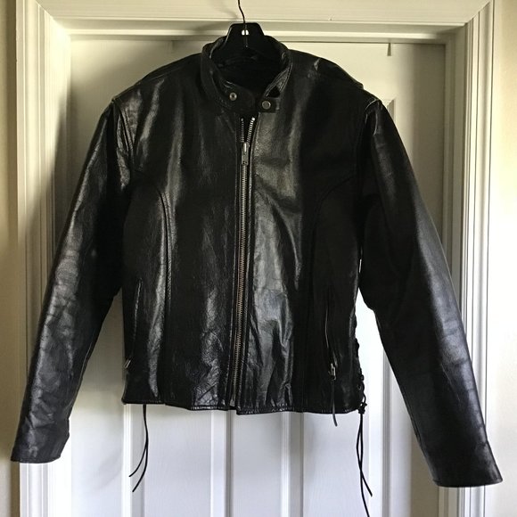 Hot Leathers | Jackets & Coats | Hot Leather Mens Biker Jacket Size 44 ...